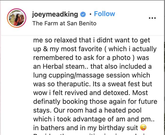 Joey Mead King with Herbal Steam Lung Cleansing Therapy